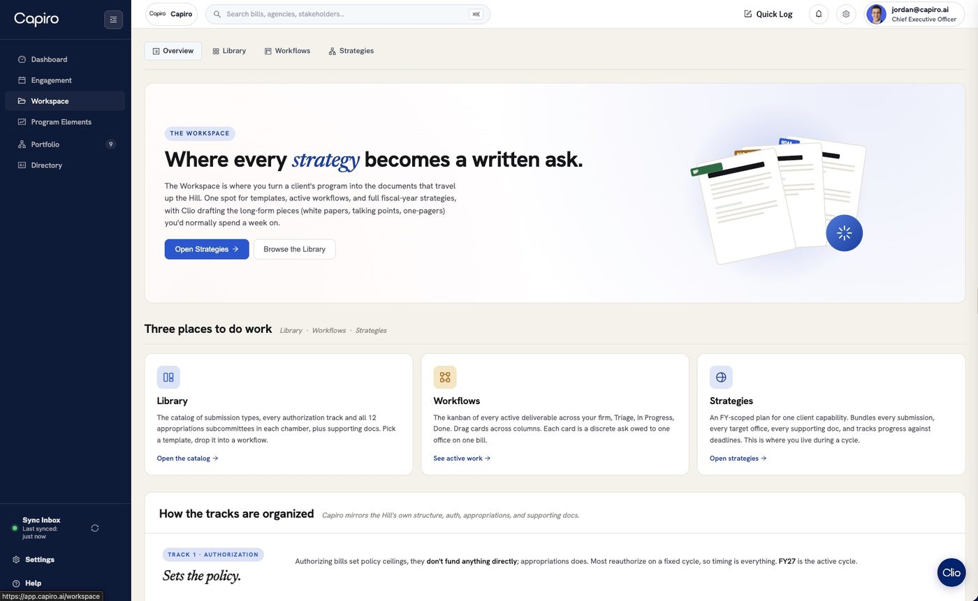 Capiro Workspace